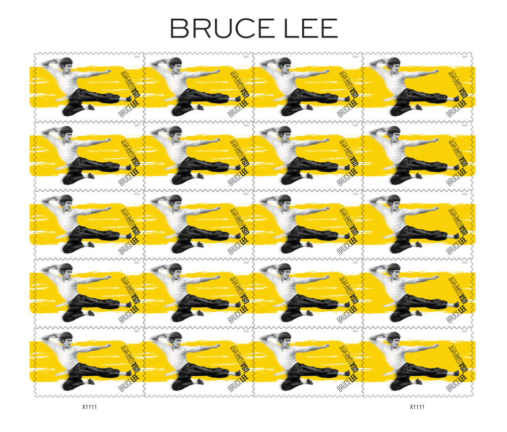 2026 Bruce Lee Stamps | Tool Stamps US Postage Stamps
