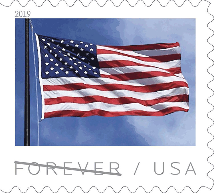 2019 U.S. Flag Forever Stamps 10 Rolls - Forever Stamps