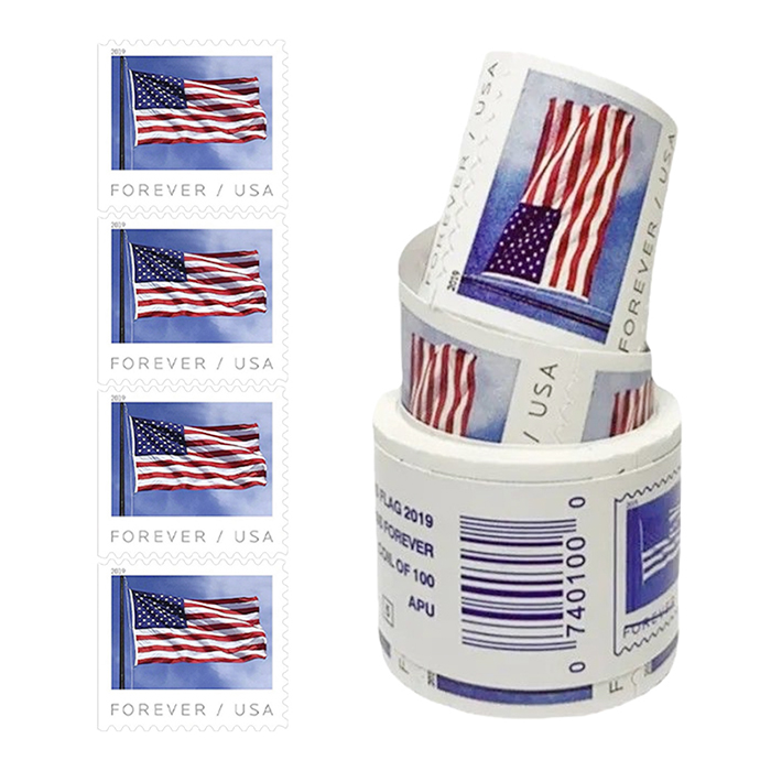 2019 U.S. Flag Forever Stamps Roll - Forever Stamps
