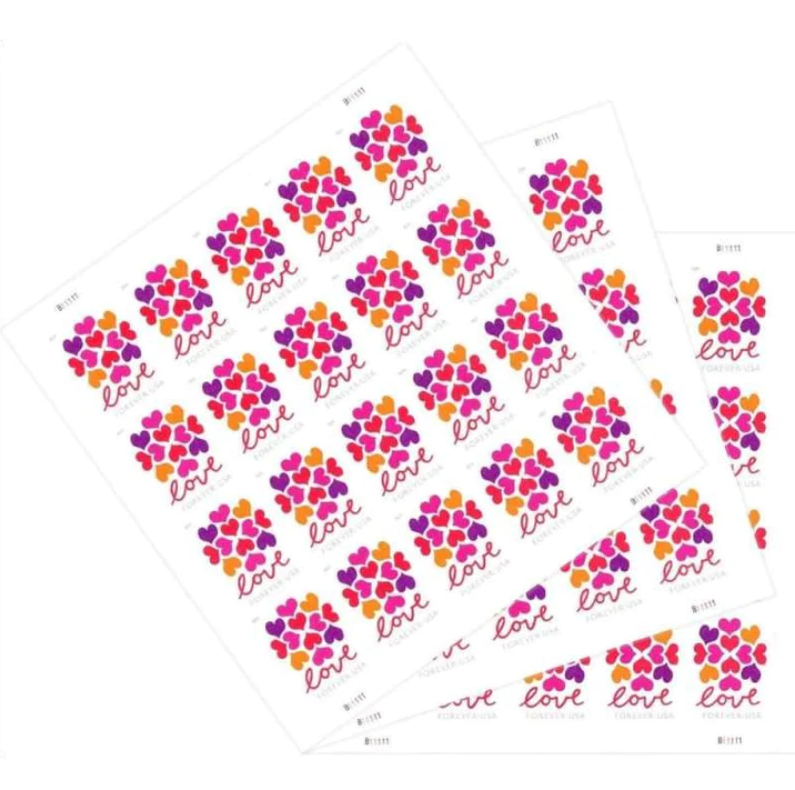 2019 Hearts Blossom Forever Stamps | Forever Stamps US Postage Stamps