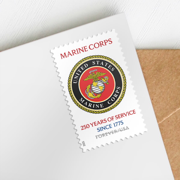 2025 U.S. Marine Corps 250th Stamps | Forever Stamps US Postage Stamps