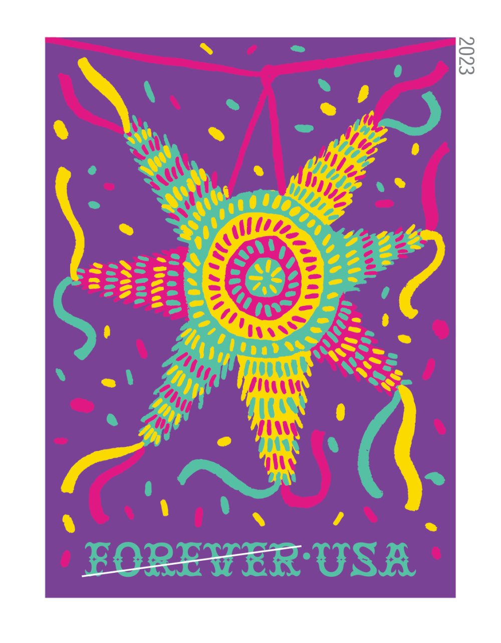 2023 Piñatas! Stamps 100 PCS - Forever Stamps