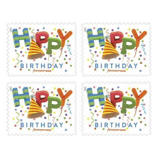 2021 Happy Birthday - Forever Stamps