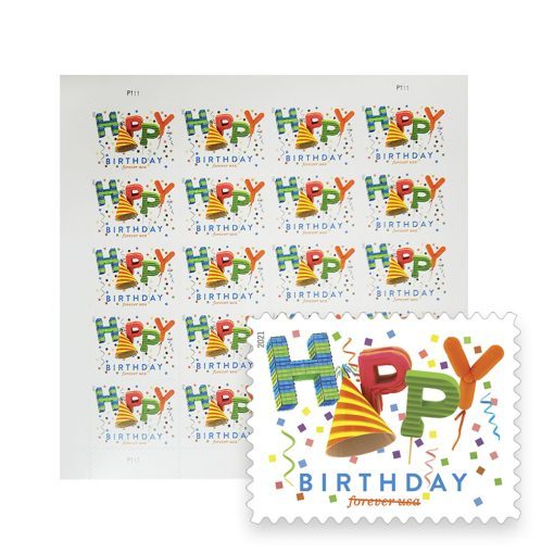 2021 Happy Birthday - Forever Stamps