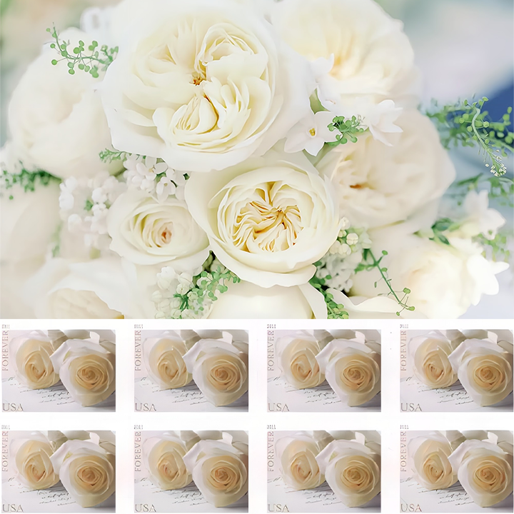 2011 Wedding Roses Commemorative stamps - Forever Stamps