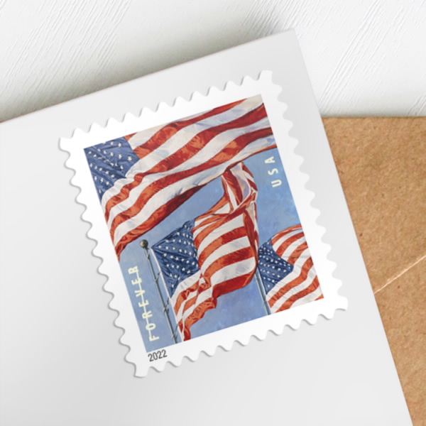 2022 Flag stamps books - Forever Stamps