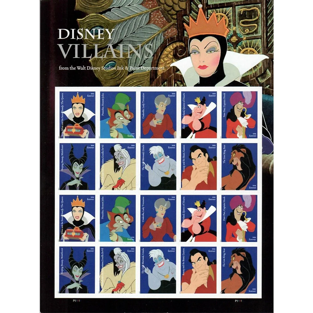 2017- Disney Villains - Forever Stamps