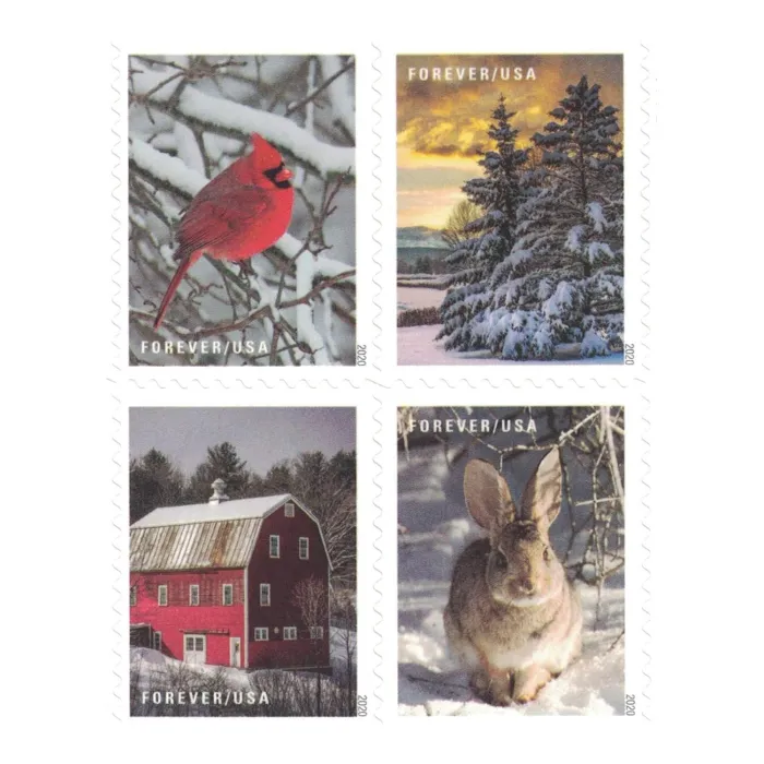 2020 Winter Scenes Stamps - Forever Stamps