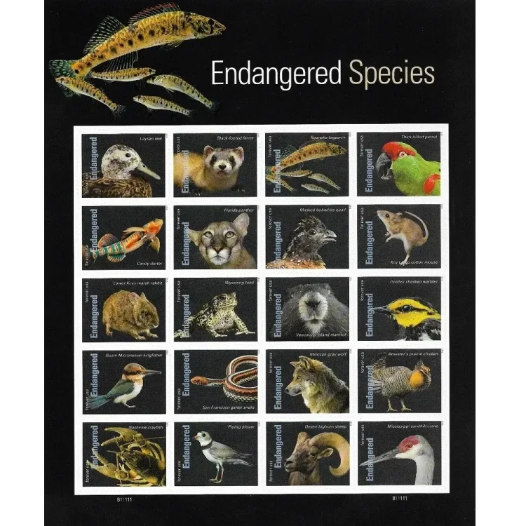 2023 Endangered Species Stamps - Forever Stamps