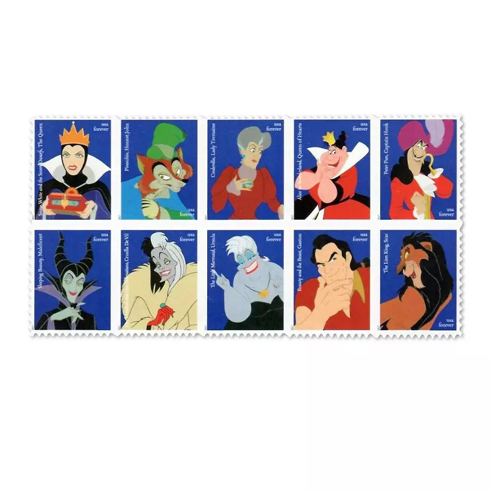 2017- Disney Villains - Forever Stamps