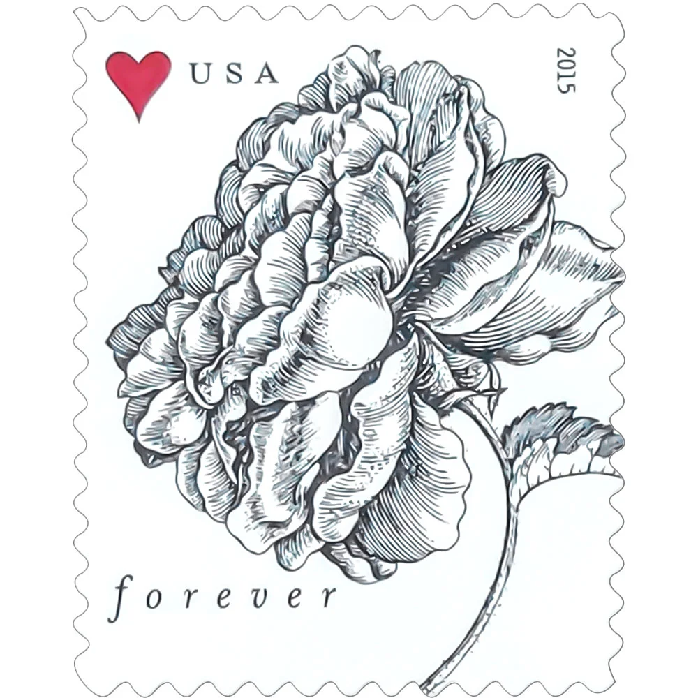 2015 VINTAGE ROSE Stamps - Forever Stamps