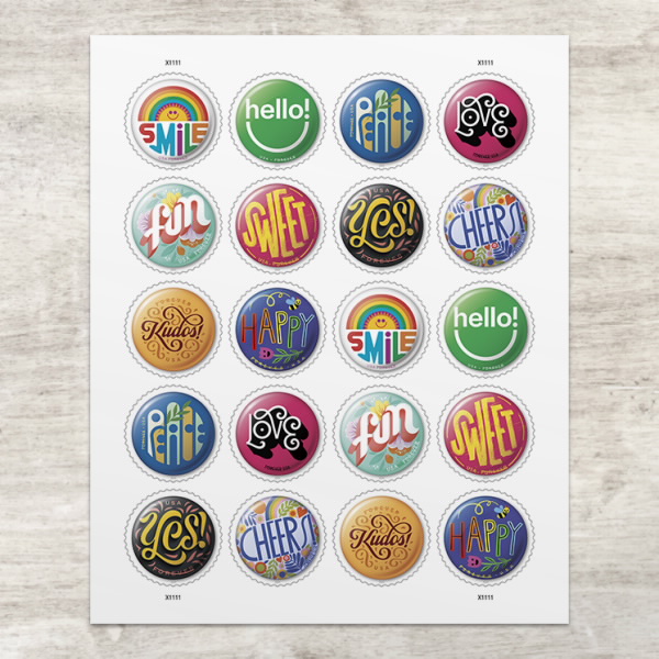2024 Pinback Buttons Stamps - Forever Stamps