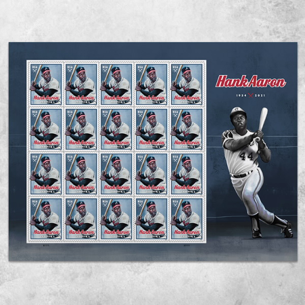 2024 Hank Aaron Stamps - Forever Stamps