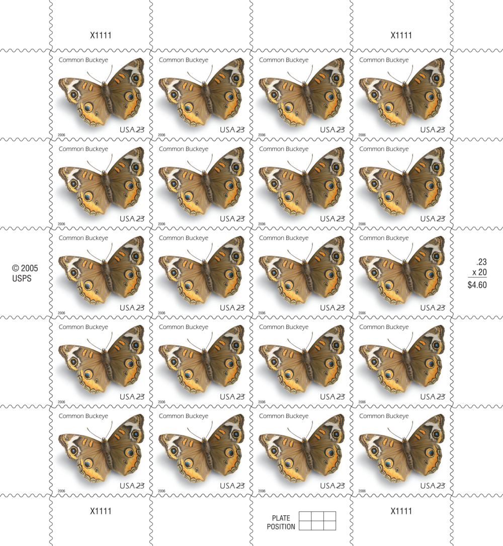 2006 Common Buckeye Butterfly Stamps - Forever Stamps