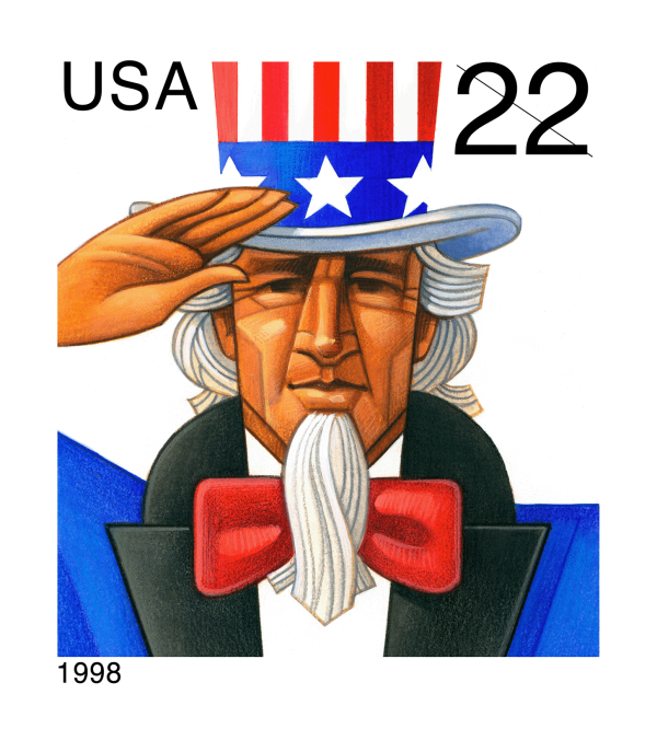 1998 Uncle Sam Stamps 100 PCS - Forever Stamps
