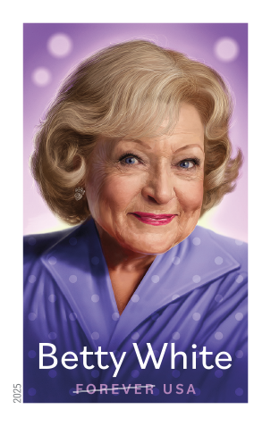 2025 Betty White Stamps 100 pcs - Forever Stamps