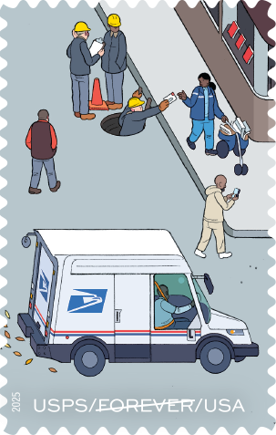 2025. 250 Years of Delivering Stamps 100 pcs - Forever Stamps